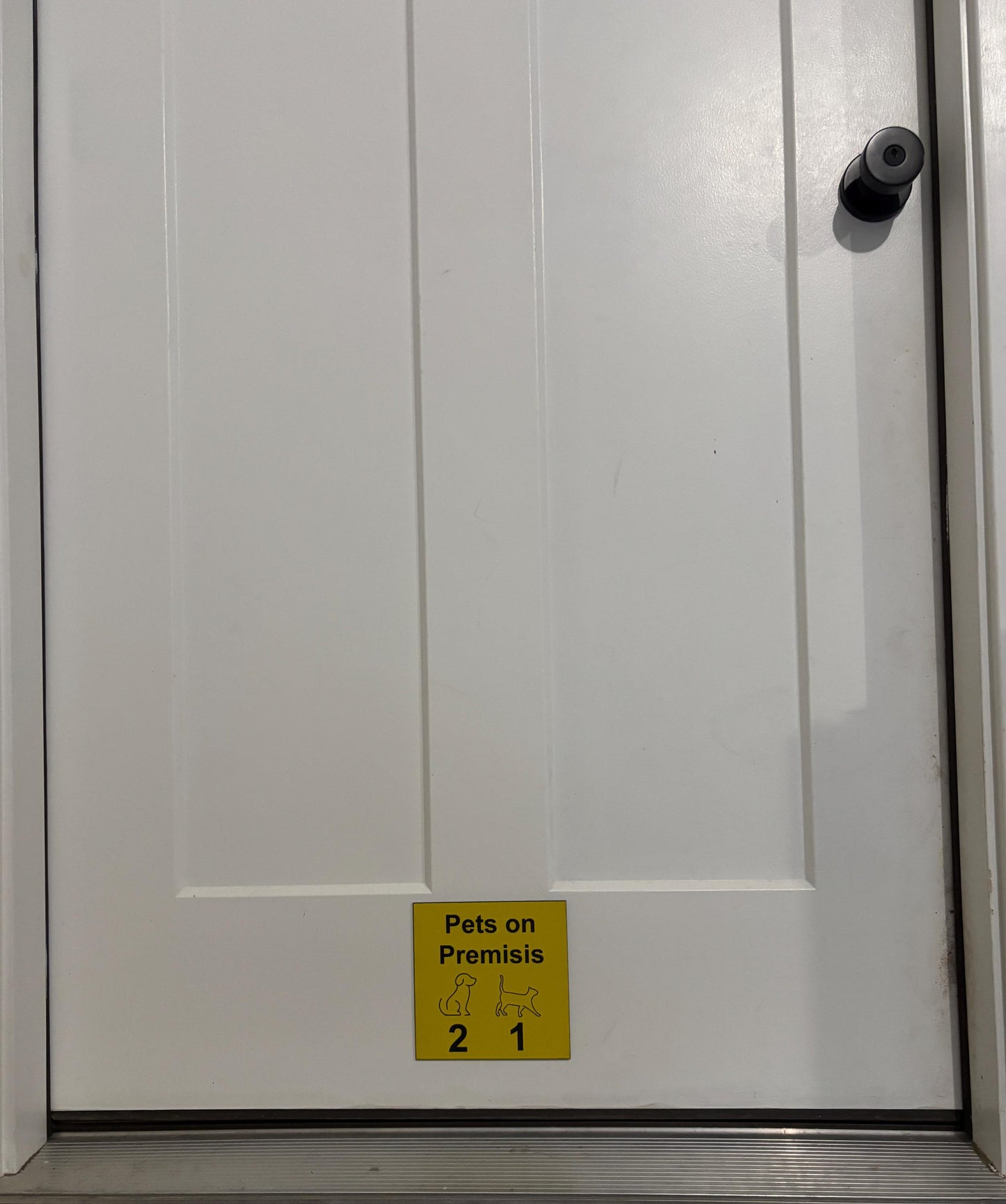 Personalized Fire Safety Sign for Pets & Kids