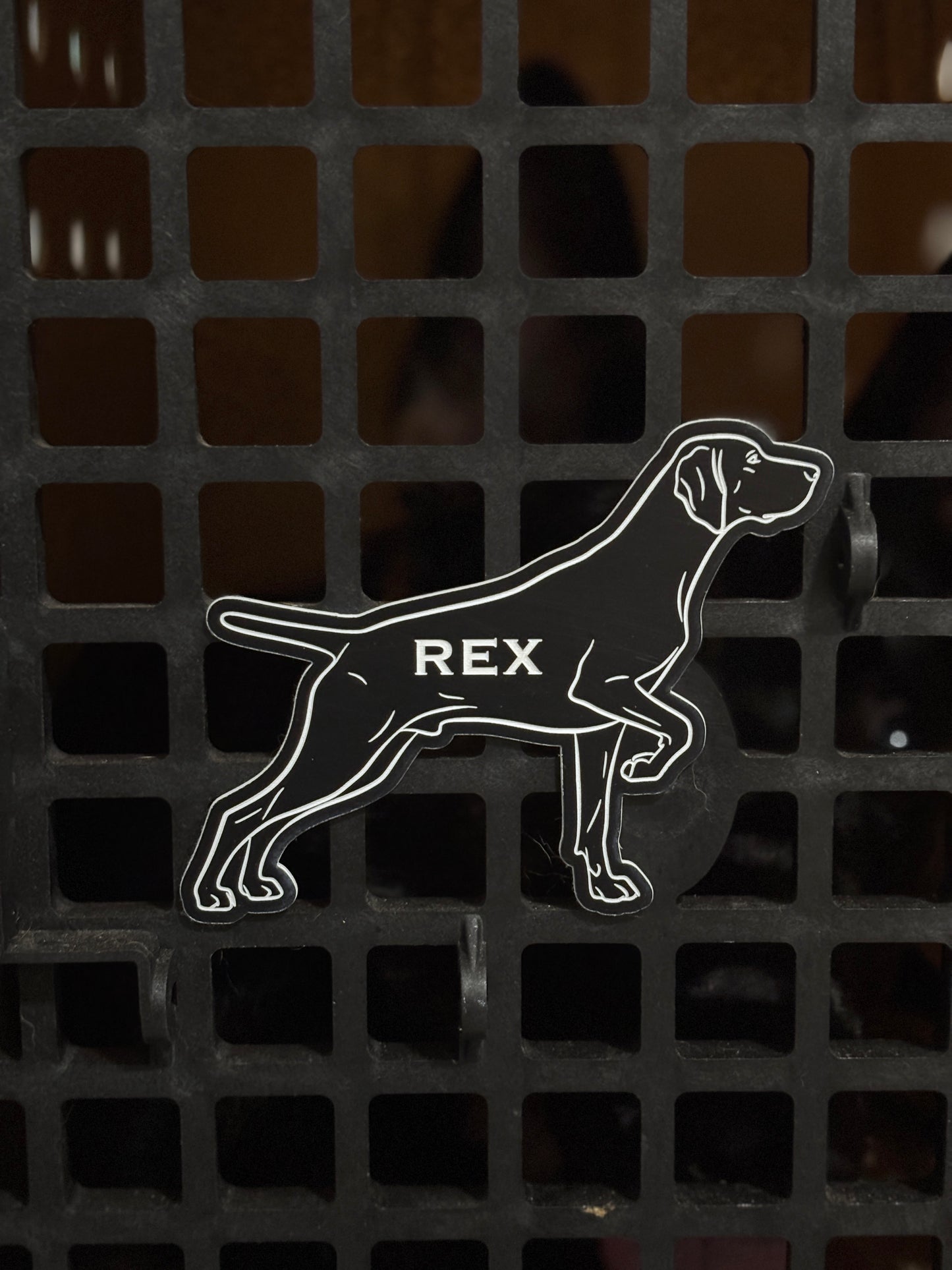 Custom Engraved Dog Breed Emblem (1/16" Rigid Plastic)