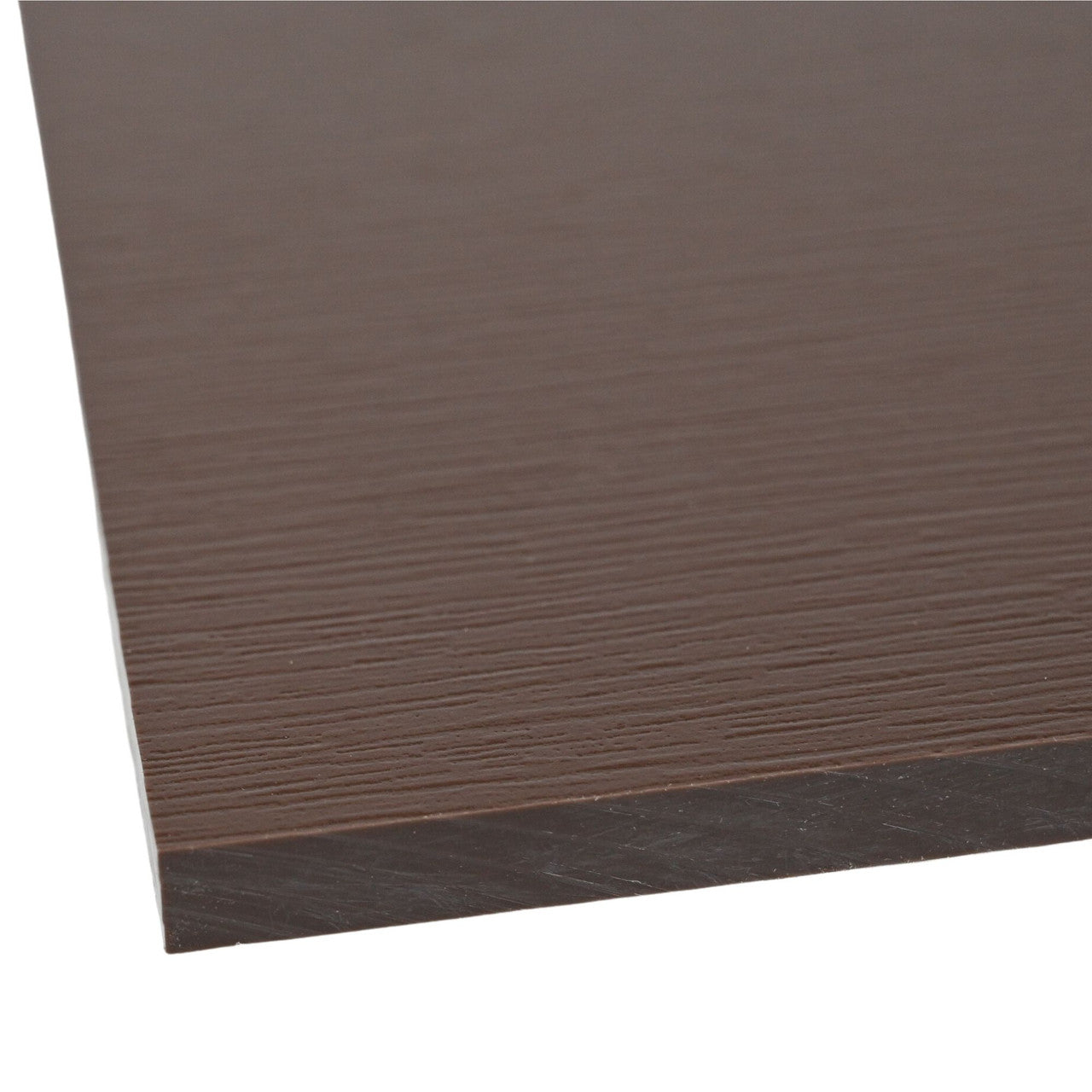 Brown rectangular sheet with a textured surface on a white background