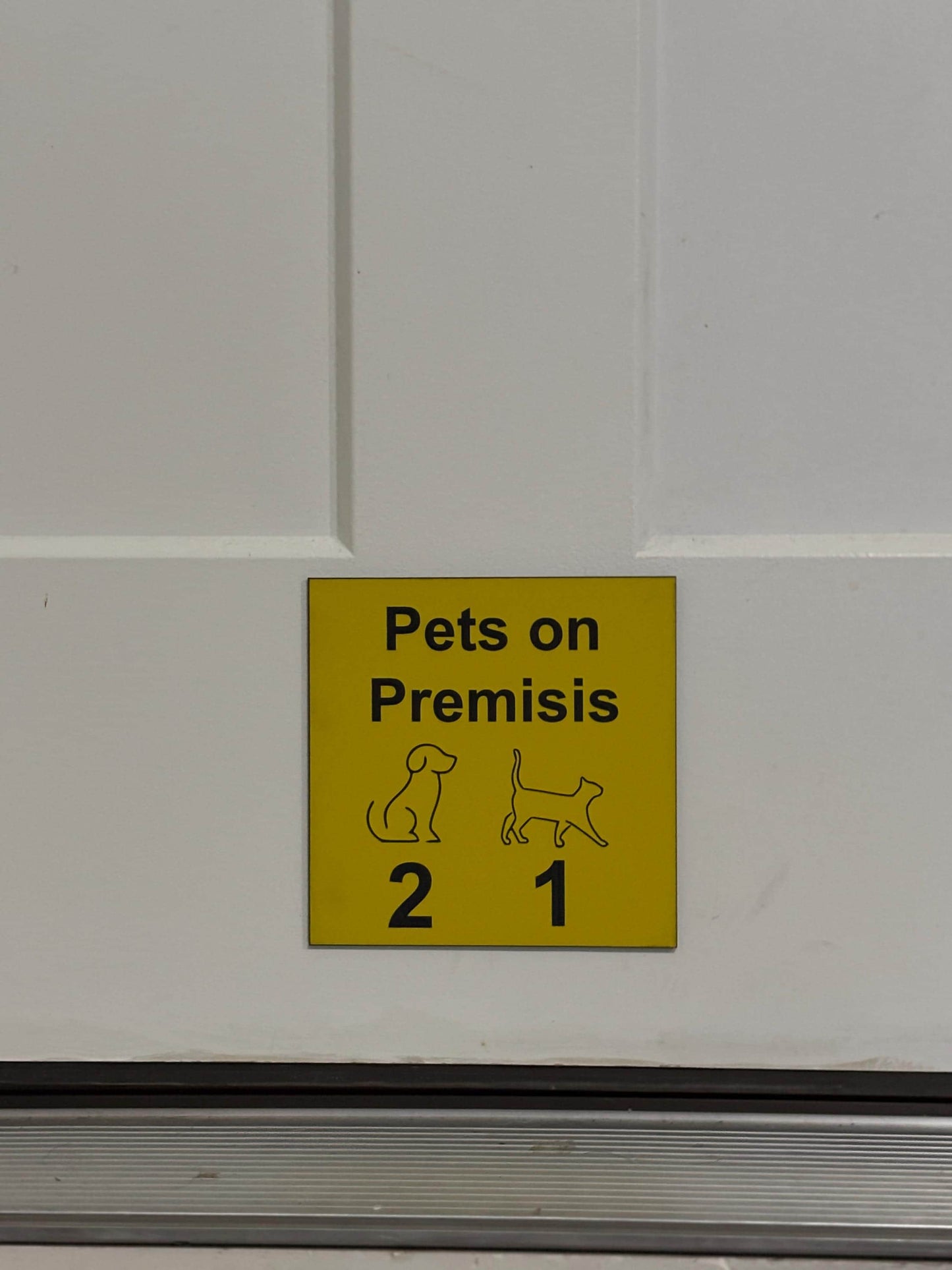 Personalized Fire Safety Sign for Pets & Kids
