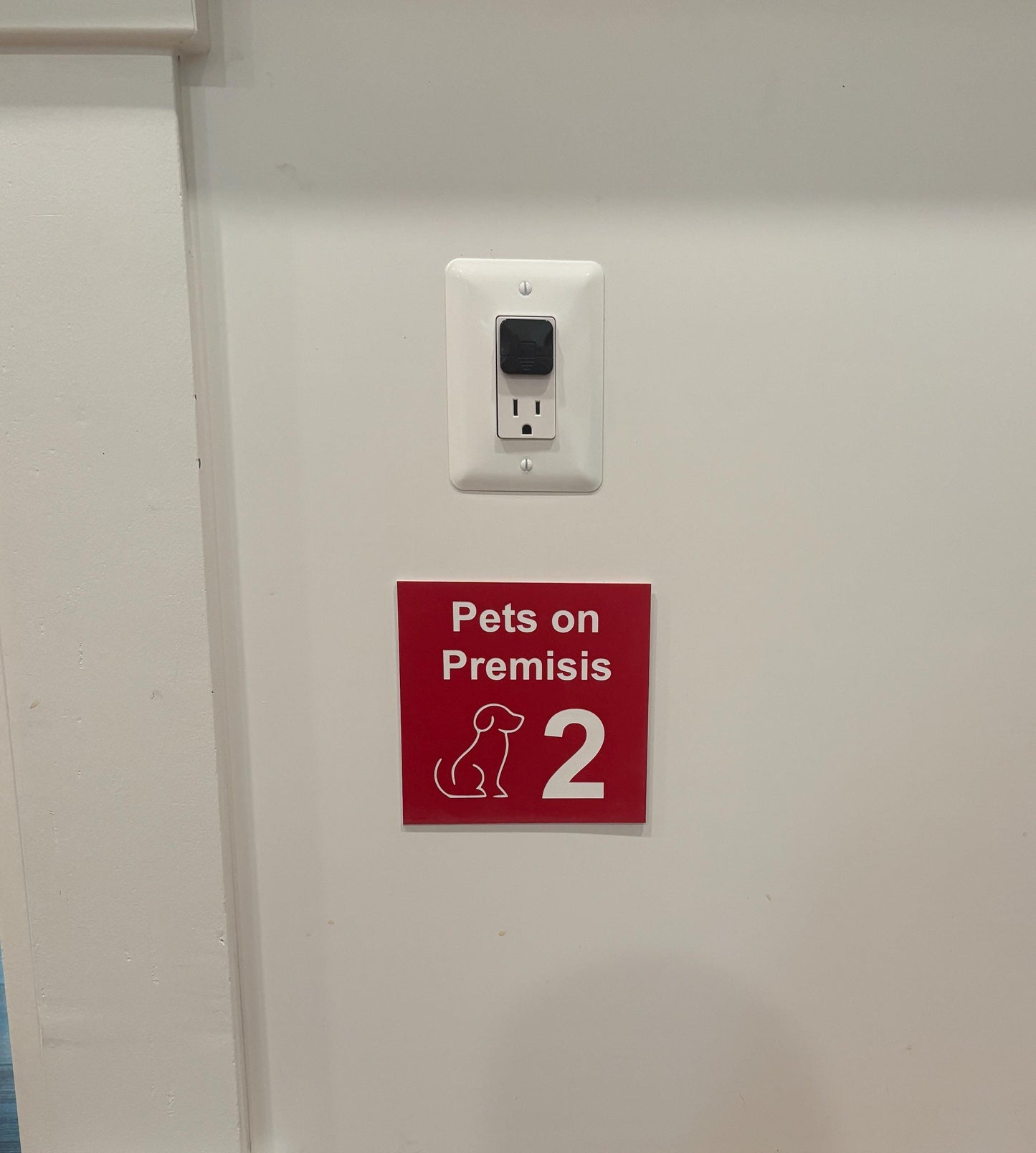 Personalized Fire Safety Sign for Pets & Kids