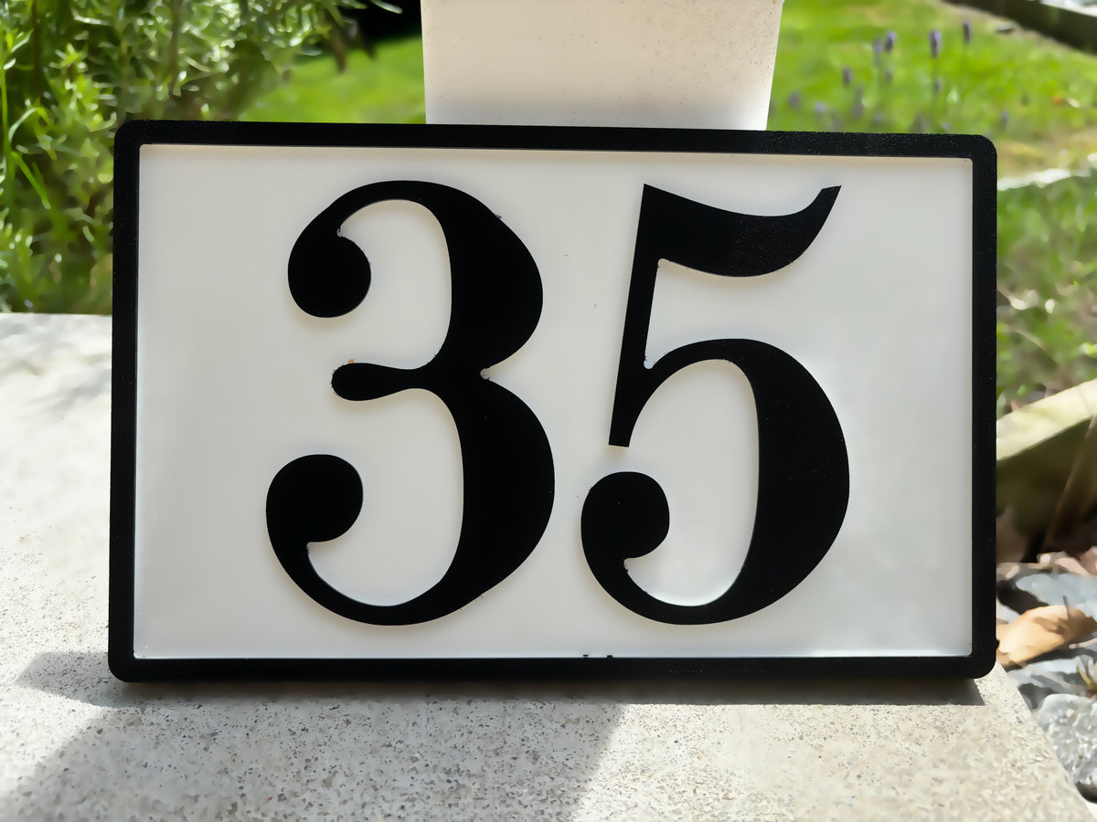 Timber Address Sign Customizable All Weather Address Sign – TimberPoint Woodworking