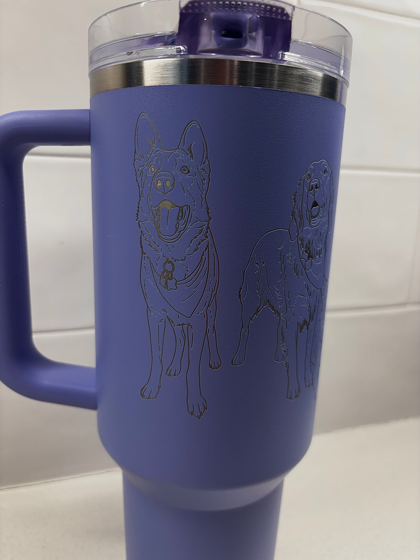 The Portrait Series: Custom Line-Art Engraved Tumblers