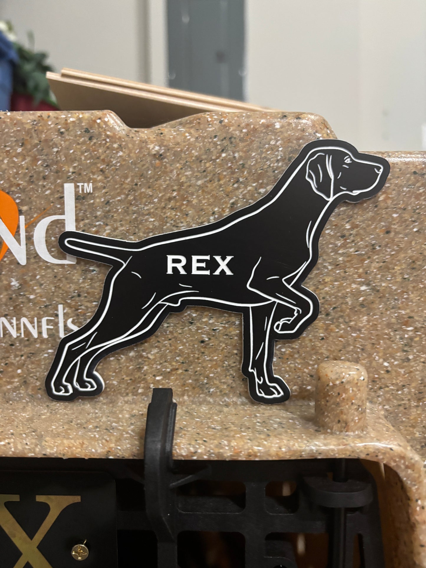 Custom Engraved Dog Breed Emblem (1/16" Rigid Plastic)