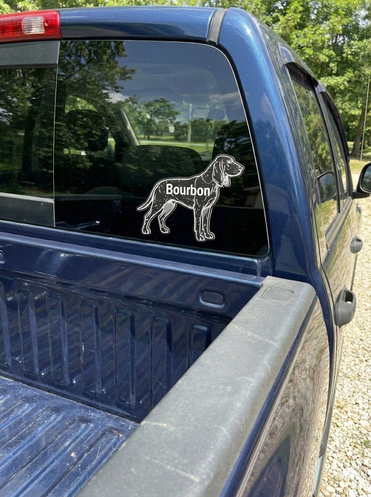 Custom Engraved Dog Breed Emblem (1/16" Rigid Plastic)