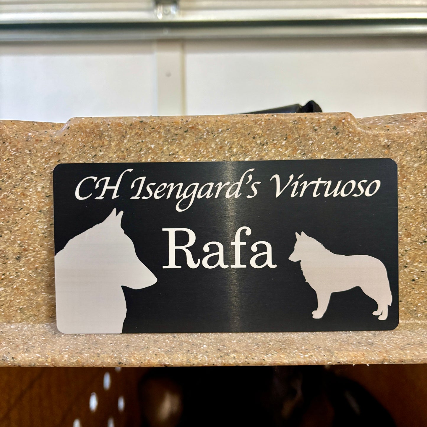 Custom Nameplate for Ruff Land™ Kennels | Personalized Crate Tag