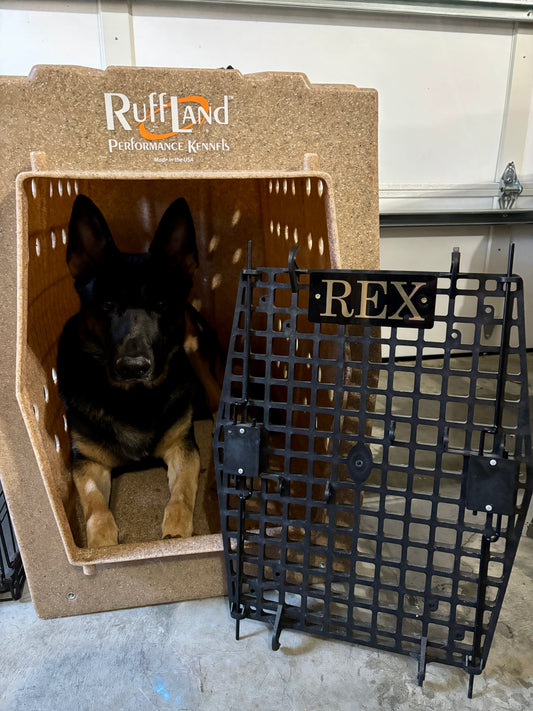 Custom Nameplate for Ruff Land™ Kennels | Personalized Crate Tag
