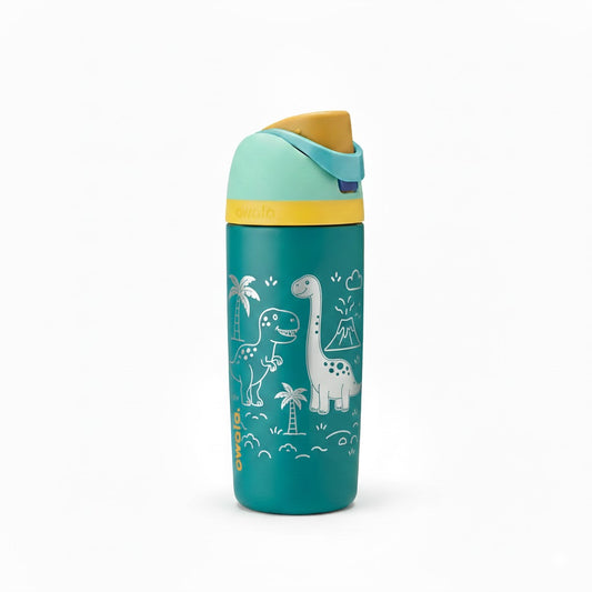 Green engraved kids tumbler
